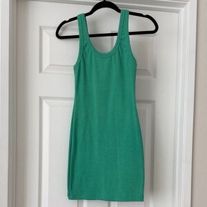 Green Tank Top Mini Dress